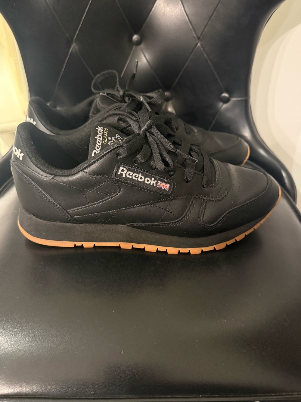 Reebok Men's Classic Leather Sneakers - Black